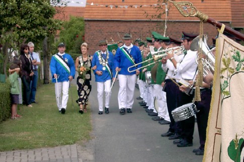 Abholen des Knigspaares beim Knig